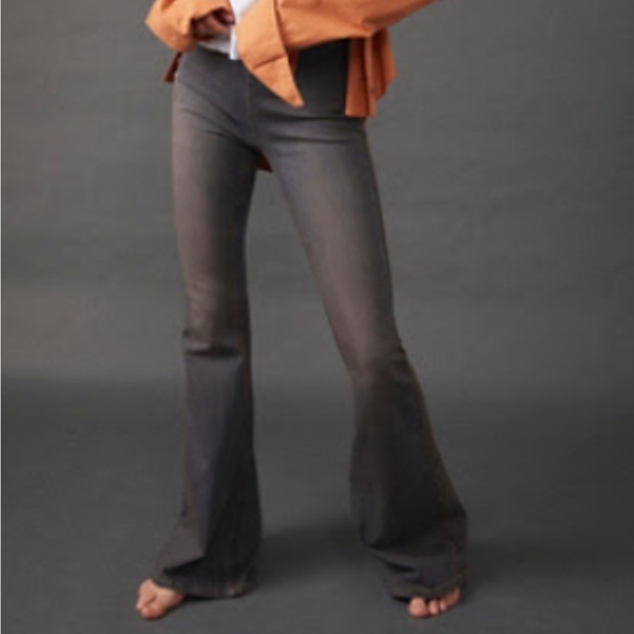 Free People Penny Pull On Flare Jeans - Picture 1 of 10